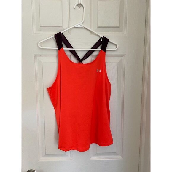 Under Armor Orange Athletic Tank (Medium) - Picture 1 of 3